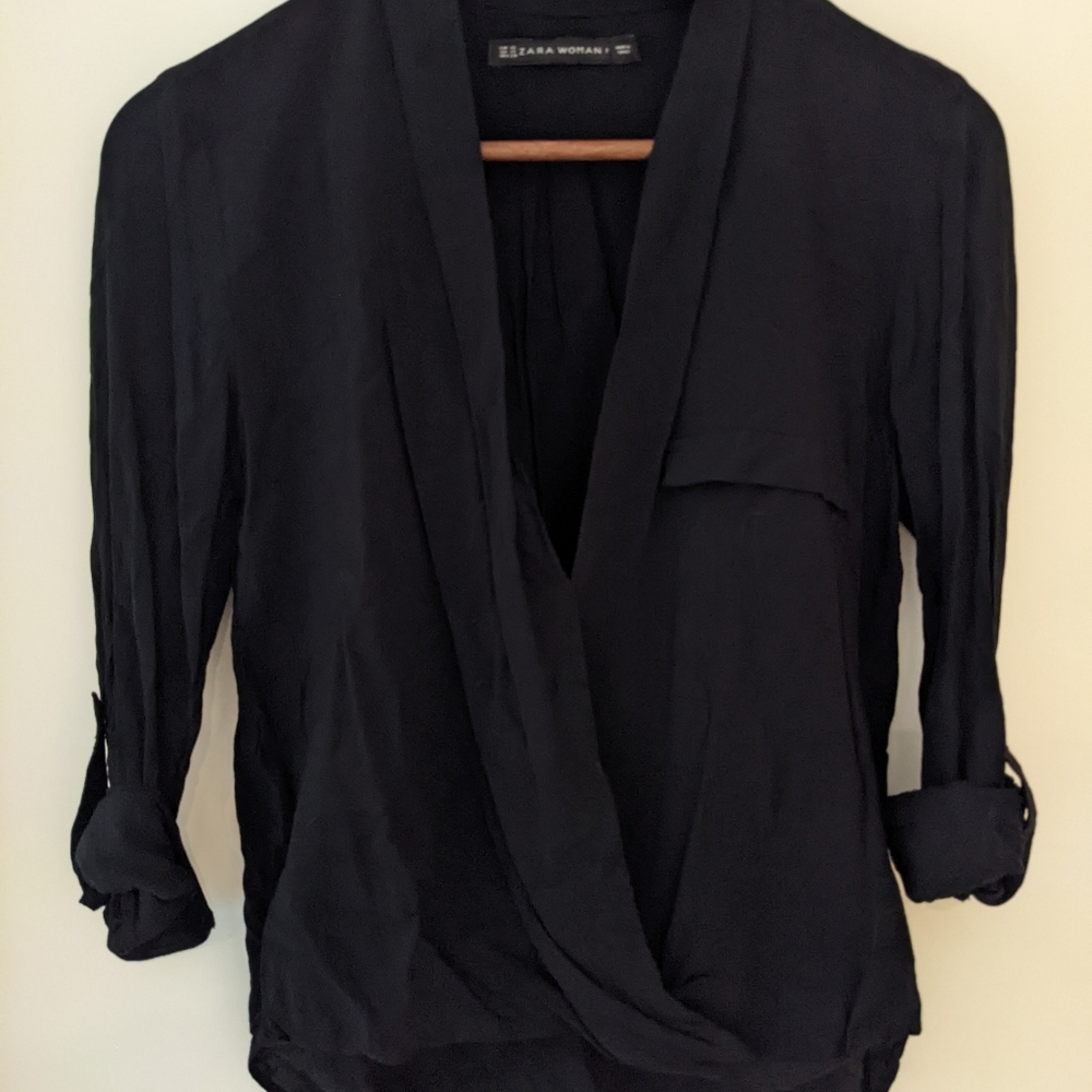 Zara black blouse